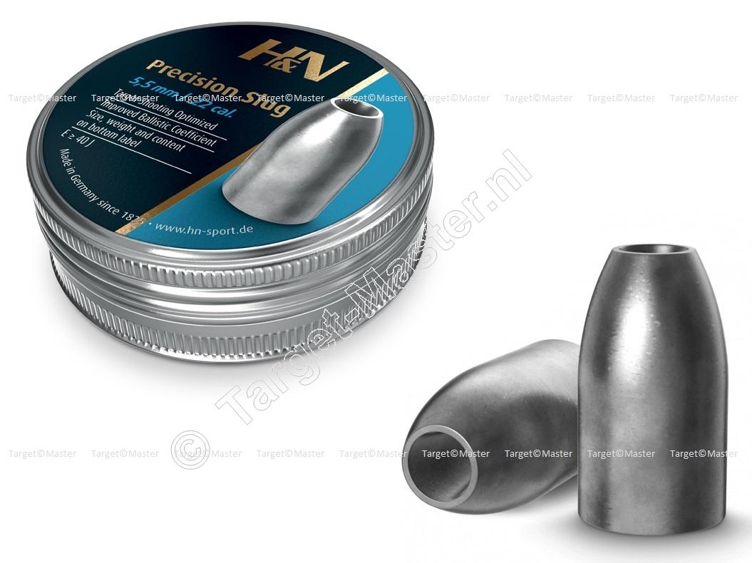 H&N Precision Slug 5.50mm .217 Airgun Pellets 2.14 gram, 33 grain tin of 150